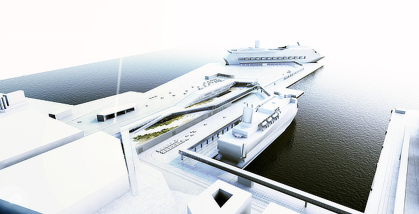 C.F. Møller Architects, Mads Mandrup, Ferry Terminal, Värtaterminalen, Stockholm, Sweden, Nivå Landskapsarkitekter